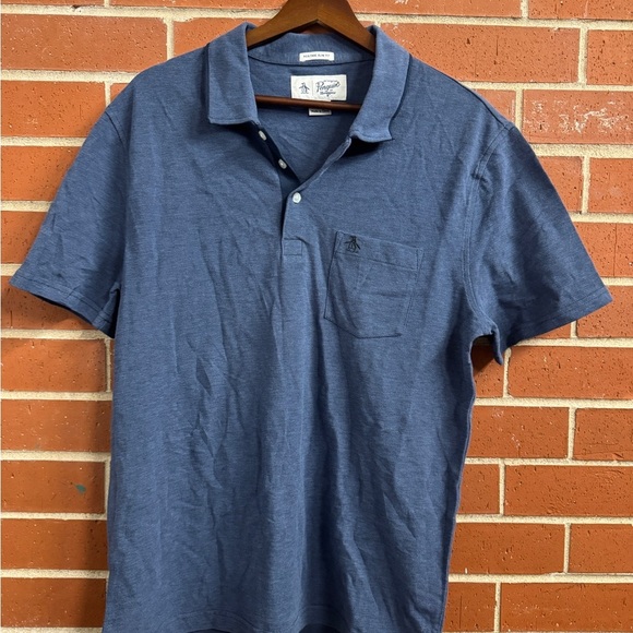 Original Penguin Other - Original Penguin Polo Shirt Men’s Large Heritage Slim Fit Navy Blue